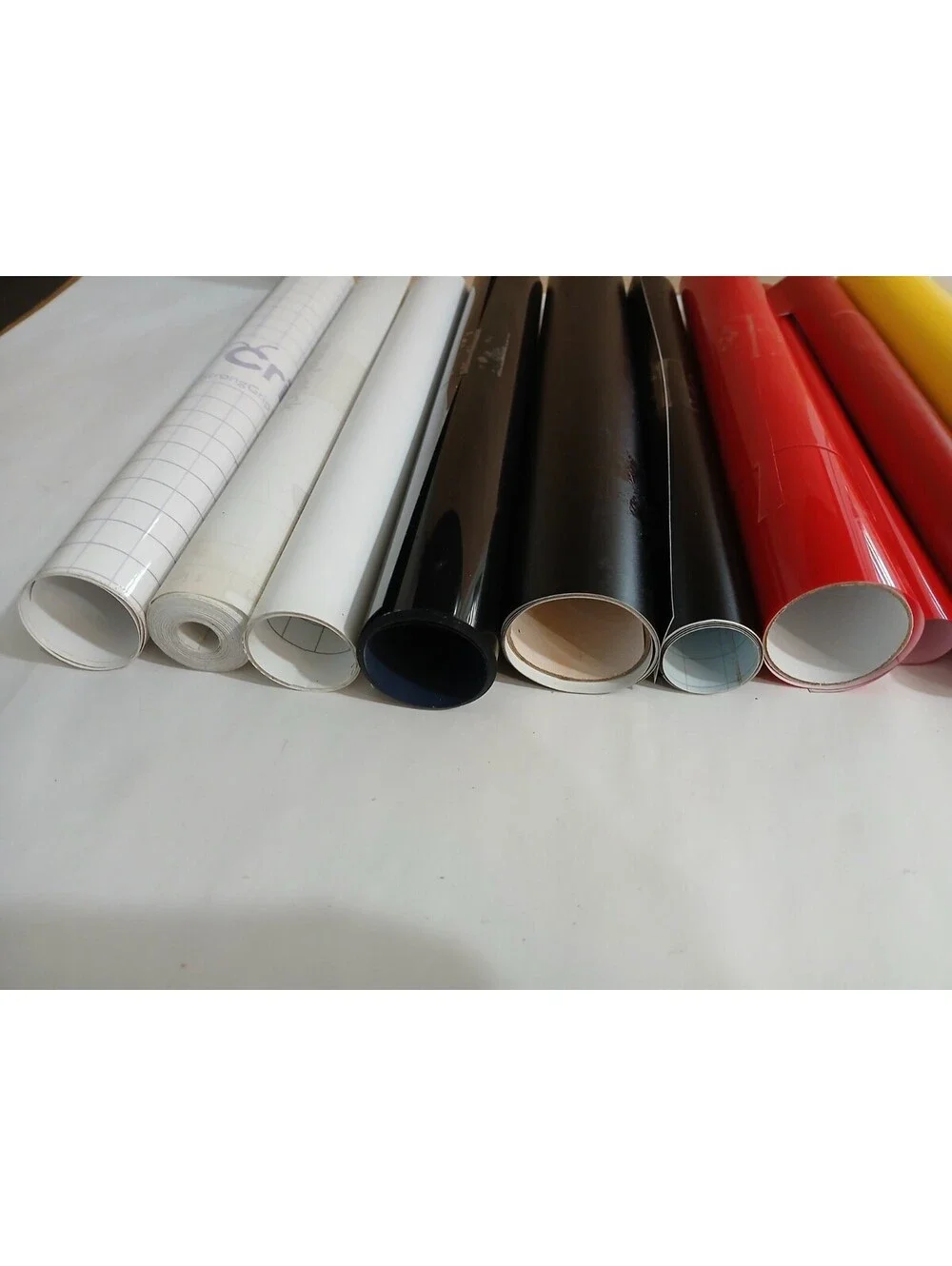 Cricut Vinyl Rolls Lot Various Sizes Colors Red Black Yellow